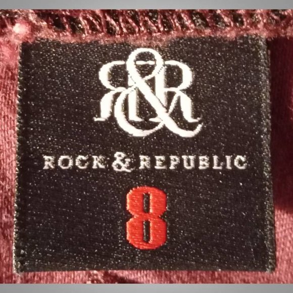 Rock & Republic Kimber side zippers shorts size 8 - Picture 6 of 8